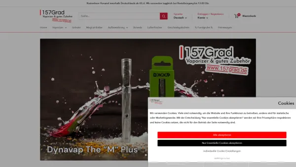 Website Screenshot: Lucky Brands Vertriebs - 157Grad - Ihr Fachversand für Vaporizer aus Hannover - Date: 2023-06-20 10:38:43