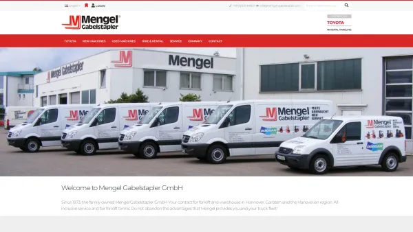 Website Screenshot: Mengel Gabelstapler GmbH - Mengel Gabelstapler GmbH - Date: 2023-06-20 10:38:43