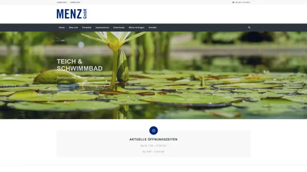 Website Screenshot: Menz Naturbaustoffe GmbH - Home - Menz Naturbaustoffe in Wiesbaden Naturbaustoffhandel - Date: 2023-06-20 10:38:43