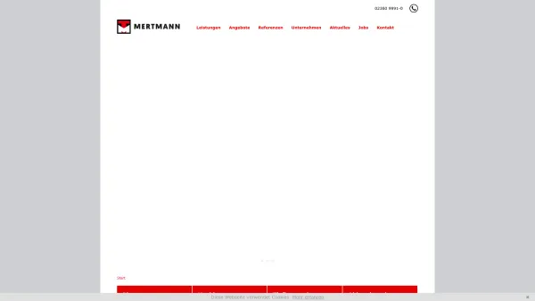 Website Screenshot: Mertmann GmbH & Co. KG Bauunternehmen - Mertmann - Bauunternehmen: mertmann-bau.de - Date: 2023-06-20 10:38:43