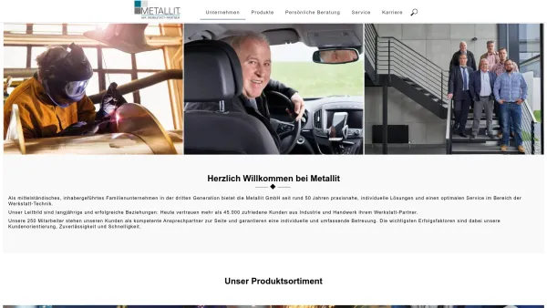 Website Screenshot: Metallit GmbH - Metallit GmbH | Ihr Werkstattpartner - Date: 2023-06-20 10:38:43