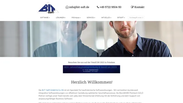 Website Screenshot: Maurer & Haye Datensysteme GmbH -  EDV ·  Büro · Kommunikationslösungen · Softwarelösungen · Organisationsberatung · Programmierun - Startseite · B.I.T. Soft GmbH & Co. KG - Date: 2023-06-20 10:38:47