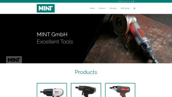 Website Screenshot: MINT GmbH -  Werkzeuge - Messtechnik - Automation - Home - MINT GmbH - Date: 2023-06-20 10:38:47