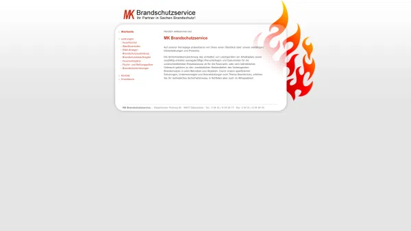Website Screenshot: MK Brandschutzservice - MK Brandschutzservice :: Ihr Partner in Sachen Brandschutz! - Date: 2023-06-20 10:38:47