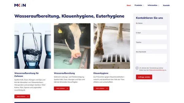 Website Screenshot: MK Nutztierhygiene - MK:Nutztierhygiene : Klauenwaschanlagen für jedes Melksystem - Date: 2023-06-20 10:42:14