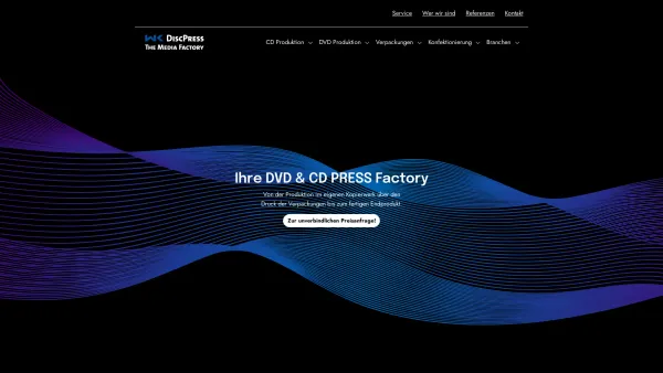 Website Screenshot: CD / DVD Kopierservice MK DiscPress GmbH - CD & DVD Production | WK DiscPress - The Media Factory - Date: 2023-06-20 10:38:47