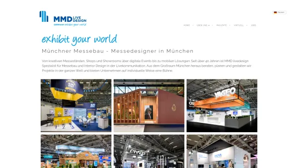 Website Screenshot: mmd GmbH - Messebau München mit MMD livedesign - Date: 2023-06-20 10:38:48