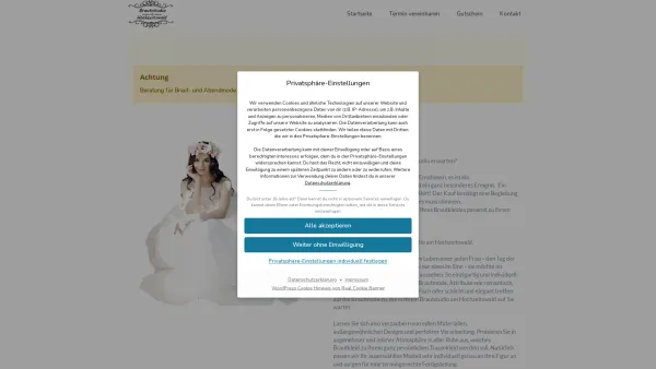 Website Screenshot: Modeschlösschen Helmut Weige - Brautstudio am Hochzeitswald | Finde bei uns dein Traumkleid in Hamm - Date: 2023-06-20 10:38:48