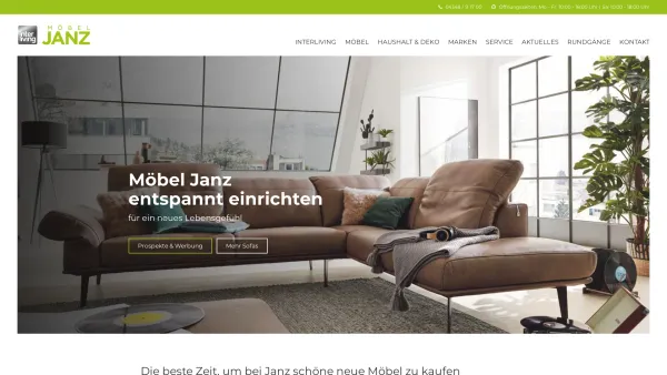 Website Screenshot: Möbel Janz - Möbelhaus Janz – Möbel kaufen in Kiel, Plön, Ostholstein, Eckernförde - Date: 2023-06-20 10:38:48