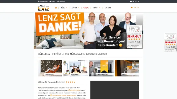 Website Screenshot: Möbel Lenz GmbH & Co. KG - Ihr Küchen- & Möbelhaus in Bergisch Gladbach - Möbel Lenz - Möbel Lenz - Date: 2023-06-20 10:38:48