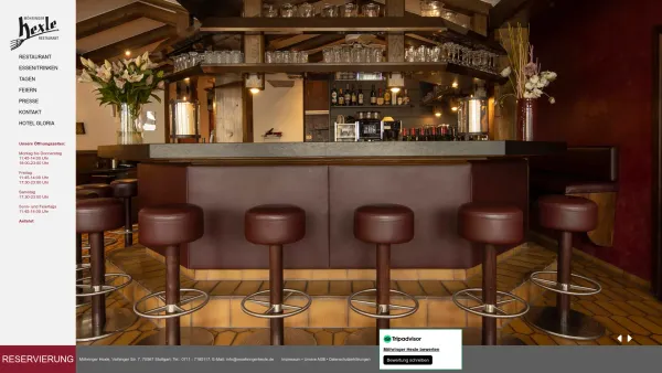 Website Screenshot: Möhringer Hexle -  Restaurant - Weinstube - Möhringer Hexle - Date: 2023-06-20 10:38:52