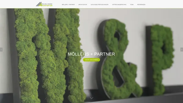 Website Screenshot: Möllers & Partner GmbH Architektur - Willkommen bei Möllers + Partner - Möllers + Partner Architektur Coesfeld - Date: 2023-06-20 10:38:52