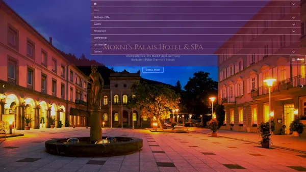 Website Screenshot: Mokni's Palais Hotel & SPA - Mokni's Palais Hotel & SPA | Wellnesshotel in Bad Wildbad - Date: 2023-06-20 10:42:14