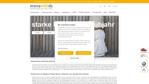 Website Screenshot: Monamikids - Kinderschuhe günstig im Online-Shop von monamikids.de kaufen - Date: 2023-06-20 10:42:14