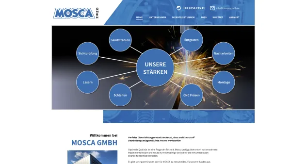Website Screenshot: MOSCA GmbH -  ... immer für Sie da! - Home :: Mosca GmbH - Date: 2023-06-20 10:38:52