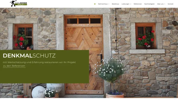 Website Screenshot: Karl Moser GmbH - Holzbaubetrieb Karl Moser GmbH - Für Sie in Wittibreut - Date: 2023-06-20 10:38:52