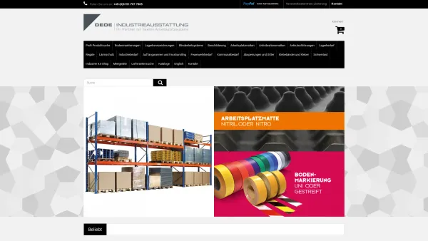 Website Screenshot: MOSS Industrieservice GmbH - Betriebsbedarf kaufen - Industriegroßhandel für Industriebedarf - Date: 2023-06-20 10:38:52