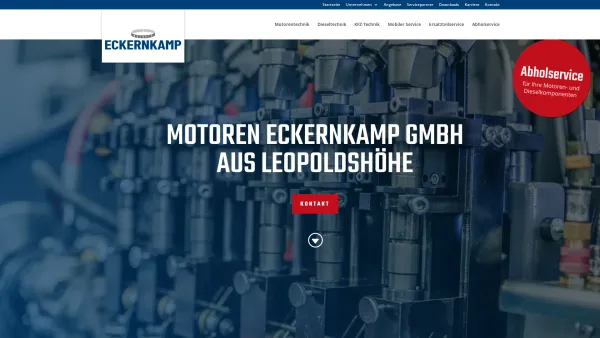 Website Screenshot: Motoren Eckernkamp - Motorentechnik & Dieseltechnik - Motoren Eckernkamp Leopoldshöhe - Date: 2023-06-20 10:38:52