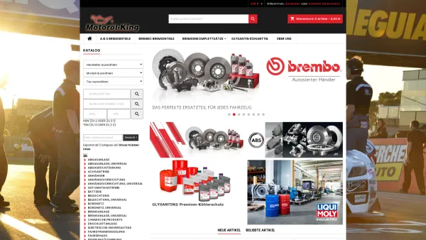 Website Screenshot: Motoröl-Online-Shop - Bremsenteile Autoteile & KFZ Ersatzteile online kaufen Motoroel-king.de - Date: 2023-06-20 10:38:52
