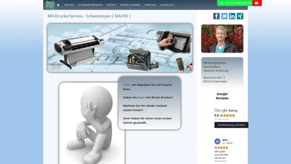 Website Screenshot: MR-DruckerService - MR-DruckerService - Schwetzingen ( MA/HD ) - Date: 2023-06-20 10:42:14