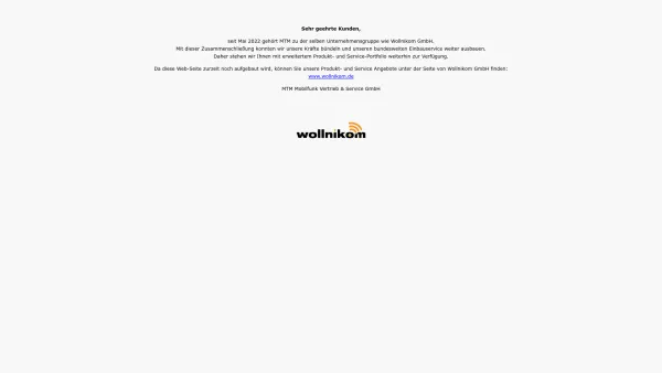 Website Screenshot: MTM Mobilfunk Vertriebs und Service GmbH -  Der kompetente, bundesweite vor-Ort-Fahrzeugeinrüster - MTM Mobilfunk Vertrieb & Service GmbH - Date: 2023-06-20 10:38:52