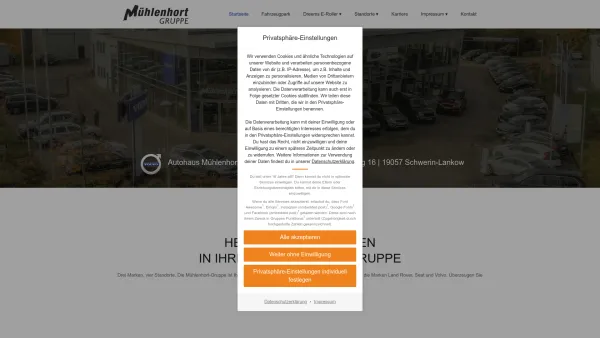 Website Screenshot: Autohaus Mühlenhort GmbH Volvo-Vertragspartner - Mühlenhort – ein Unternehmen der Mühlenhort-Gruppe - Date: 2023-06-20 10:38:52