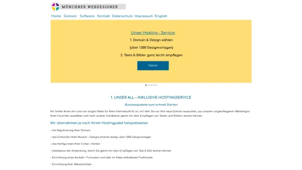 Website Screenshot: Münchner Webdesigner Internetagentur für Software-Entwicklung & Marketing - Date: 2023-06-20 10:42:14