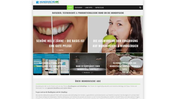 Website Screenshot: Munddusche ABC  Online Magazin & Ratgeber Mundhygiene - Mundhygiene & Zahnpflege Ratgeber | Munddusche ABC - Date: 2023-06-20 10:38:58