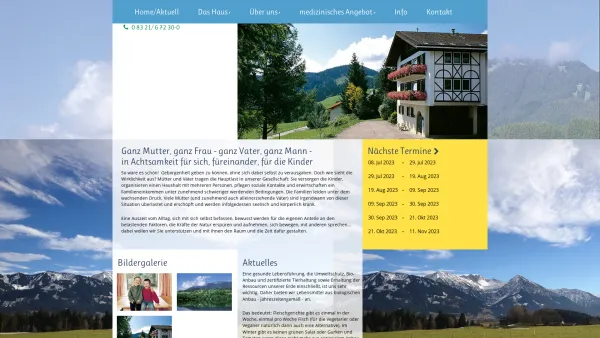 Website Screenshot: Haus Kühberg Mutter-Kind-Kur - Mutterkindkur - Haus Kühberg - Ganz Mutter, ganz Frau, ganz gesund ! - Date: 2023-06-20 10:38:59