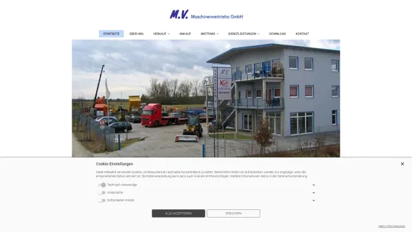 Website Screenshot: M.V. Maschinenvertriebs GmbH - M.V. Maschinenvertriebs GmbH - Date: 2023-06-20 10:38:59