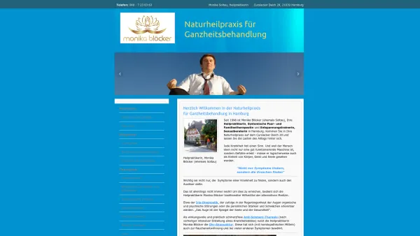 Website Screenshot: Naturheilpraxis für Ganzheitsbehandlung - Naturheilpraxis - Heilpraktiker Hamburg - Monika Soltau - Date: 2023-06-20 10:38:59