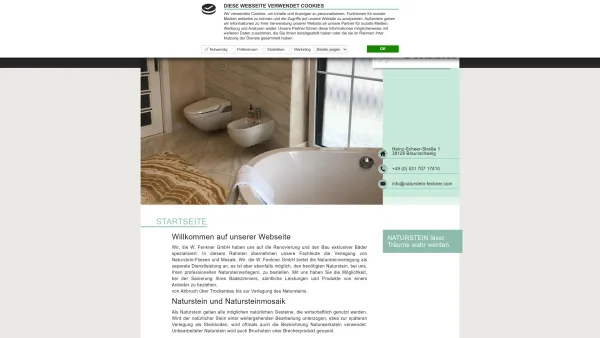 Website Screenshot: W. Fenkner GmbH - W. Fenkner GmbH › W. Fenkner GmbH > Wand & Boden – Design / Naturstein – Platten & Fliesen - Date: 2023-06-20 10:42:17
