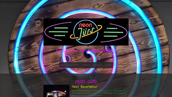 Website Screenshot: Neon Jürs - Neon Manufaktur - neonhamburg - Date: 2023-06-20 10:39:05