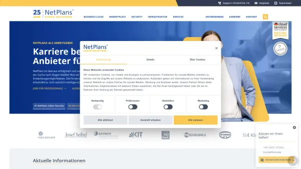 Website Screenshot: NetPlans GmbH Balingen - Full Service IT Systemhaus für den Mittelstand │ NetPlans - Date: 2023-06-20 10:42:17