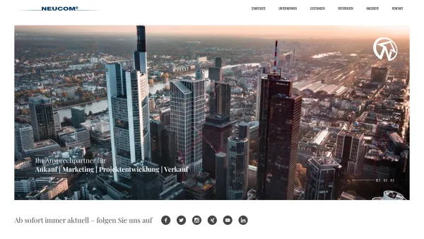 Website Screenshot: Neucom GmbH Bad Vilbel - Startseite - Ihr Immobilienmakler in Frankfurt am Main | Neucom GmbH - Date: 2023-06-20 10:39:05