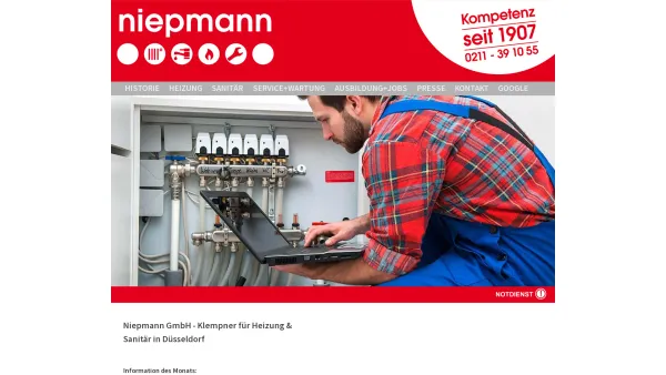Website Screenshot: Niepmann GmbH - Niepmann GmbH - Kompetent seit 1907 >  Niepmann GmbH - Date: 2023-06-20 10:42:17