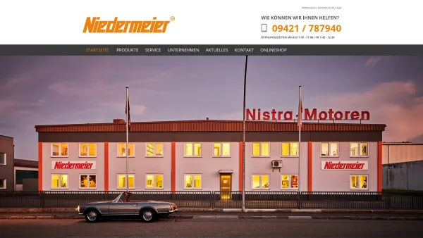 Website Screenshot: Niedermeier GmbH - Herzlich Willkommen | Niedermeier GmbH - Date: 2023-06-20 10:39:06