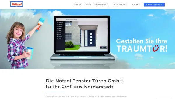 Website Screenshot: Nötzel Fenster Türen GmbH - Startseite - Nötzel Fenster-Türen GmbH in Norderstedt - Date: 2023-06-20 10:39:06