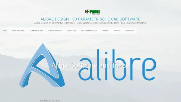 Website Screenshot: Alibre Design Cad Planungsbüro - Alibre Design - Parametrische 3D CAD Software für jedermann - Date: 2023-06-20 10:39:11