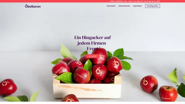 Website Screenshot: OBSTBARON GmbH - Home - Obstbaron - Dein Obstlieferservice - Date: 2023-06-20 10:39:11
