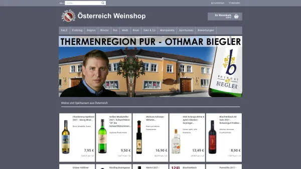 Website Screenshot: Österreich Weinshop Weinhandel Preißler - Weine aus Österreich online bestellen + kaufen im Österreich Weinshop | Österreich Weinshop - Date: 2023-06-20 10:39:11