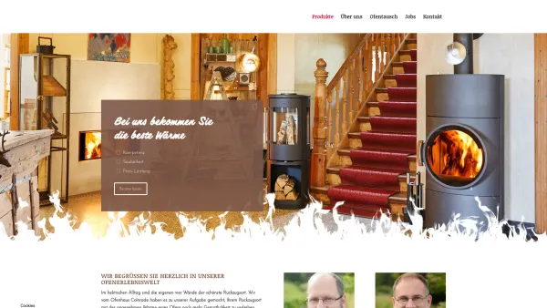 Website Screenshot: Das Ofenhaus Colnrade - Das Ofenhaus Colnrade – Ofenbau aus Tradition - Date: 2023-06-20 10:42:17