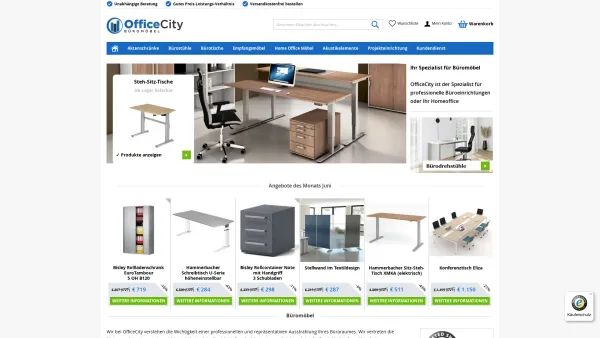 Website Screenshot: OfficeCity Büromöbel GmbH - Officecity Büromöbel und Aktenschränke - Officecity.de - Date: 2023-06-20 10:42:17