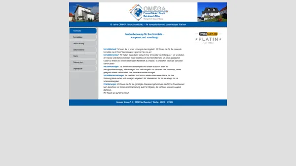 Website Screenshot: Reinhard Otto FinanzMarktPlatz -  Geld - Immobilien -  Schiffe - Omega web - Date: 2023-06-20 10:39:11