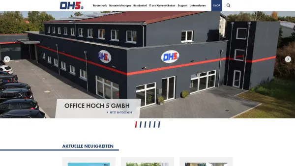 Website Screenshot: Office Hoch 5 GmbH - Office Hoch 5 GmbH - Ihr Büroausstatter - Alles für Ihr Büro! - Date: 2023-06-19 22:03:12