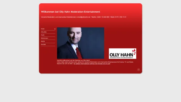 Website Screenshot: Olly Hahn Moderation · Entertainment - Home - Date: 2023-06-20 10:39:11
