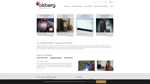 Website Screenshot: Olsberg Hermann Everken - Olsberg - innovativ. seit 1577 - Date: 2023-06-20 10:39:11