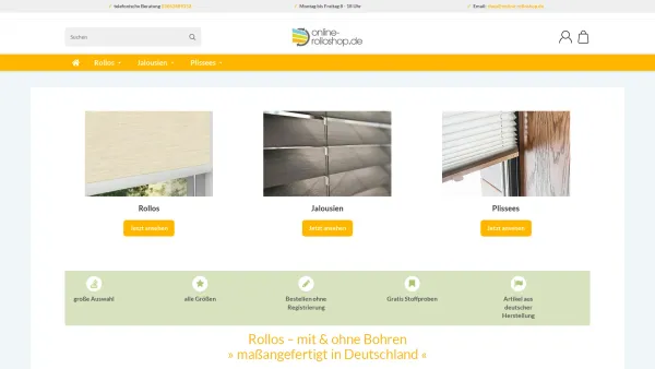 Website Screenshot: Rollos Jalousien Antje Walther - Rollo | Große Auswahl | Rollos online kaufen - Date: 2023-06-20 10:39:18