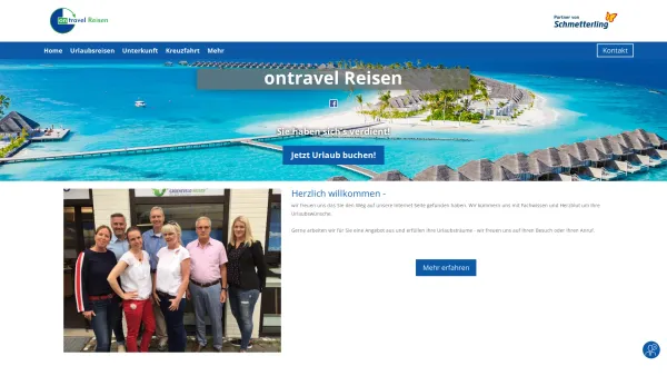 Website Screenshot: Reisebüro FTI Ferienprofi ontravel GmbH - Startseite – ontravel Reisen - Date: 2023-06-20 10:39:18