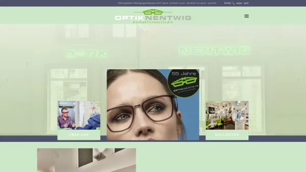 Website Screenshot: Optik Nentwig -  Da kann man mal sehen! - Optik Nentwig - Home - Date: 2023-06-20 10:39:18